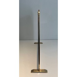 Pare-Feu Design à Panneau Unique en Verre Teinté Vert avec Cadre en Laiton Perlé