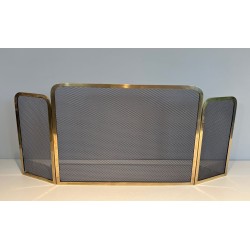 Pare-Feu en Laiton et Grillage