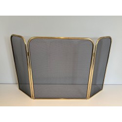 Pare-Feu en Laiton et Grillage