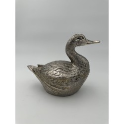 Paire de Seaux à Glaçons en Forme de Canard en Métal Argenté par Mauro Manetti, Florence, vers 1970