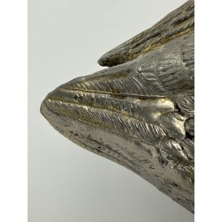 Pair of Duck-Form Silvered Metal Ice Buckets by Mauro Manetti, Florence, circa 1970