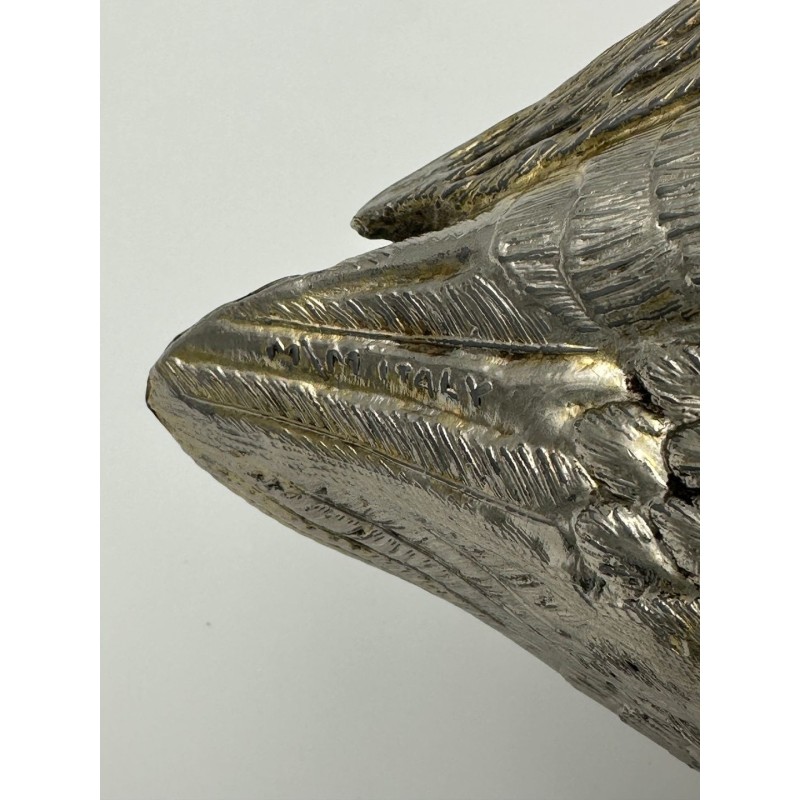 Pair of Duck-Form Silvered Metal Ice Buckets by Mauro Manetti, Florence, circa 1970