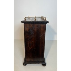 Three-Tier Wood and Brass Wine Rack with Bottle Cradles, France, circa 1920