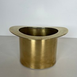 Brass Champagne Cooler in the Form of a Top Hat, France, circa 1920