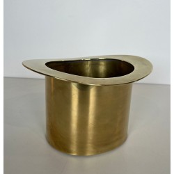 Brass Champagne Cooler in the Form of a Top Hat, France, circa 1920