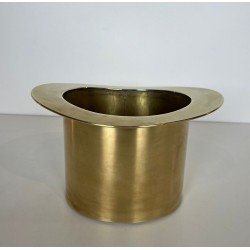 Brass Champagne Cooler in the Form of a Top Hat, France, circa 1920