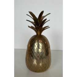 Pineapple-Form Brass Ice Bucket, France, circa 1970