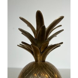 Pineapple-Form Brass Ice Bucket, France, circa 1970