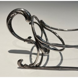 Silvered Wire-Work Bottle Holder in the Form of a Sleigh, France, circa 1930