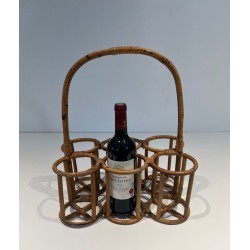 Porte-Bouteilles en Rotin