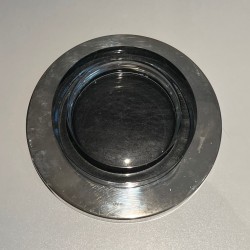 Circular Glass and Chrome Vide-Poche, France, circa 1970