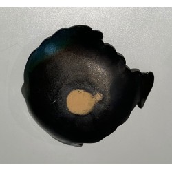 Vide-Poche en Céramique Noire en Forme de Poisson, France, vers 1970