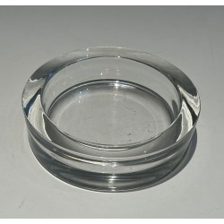 Circular Glass and Chrome Vide-Poche, France, circa 1970