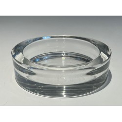 Circular Glass and Chrome Vide-Poche, France, circa 1970