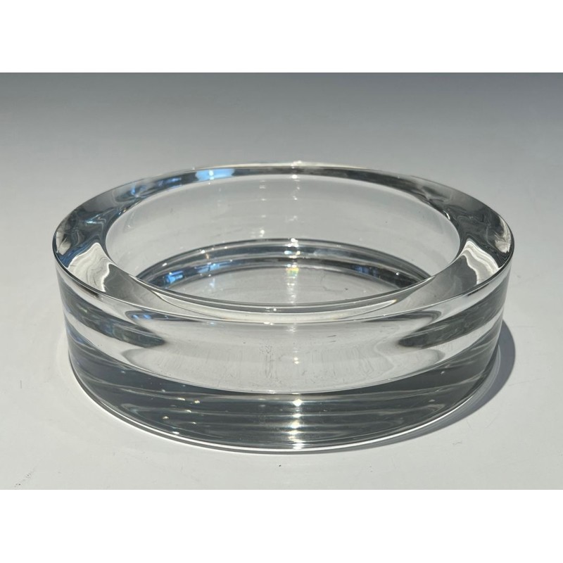 Circular Glass and Chrome Vide-Poche, France, circa 1970