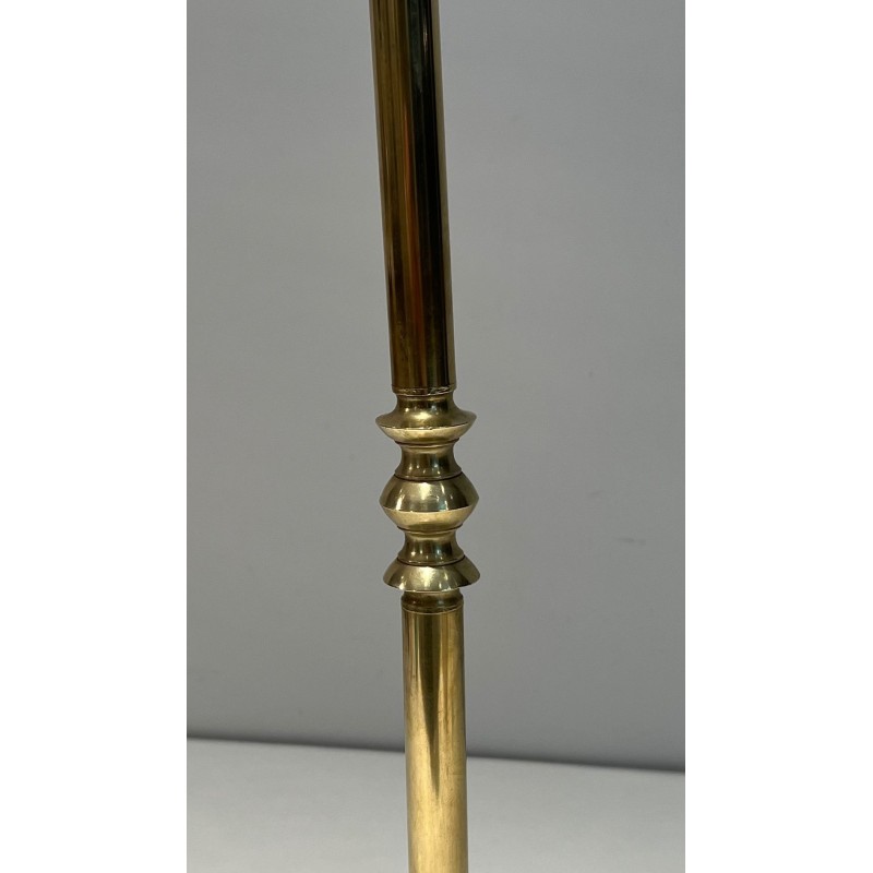 Bronze Standing Ashtray with Fleur-de-Lis Décor, France, circa 1940