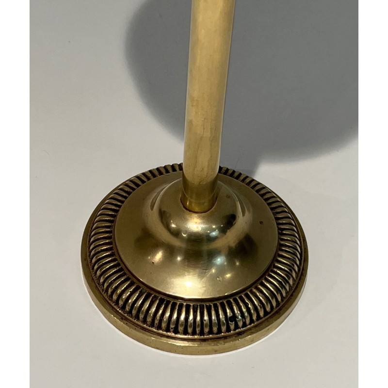 Bronze Standing Ashtray with Fleur-de-Lis Décor, France, circa 1940