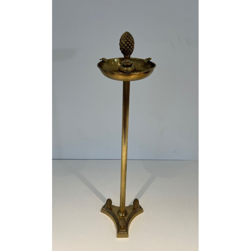 Neoclassical Bronze Standing Ashtray in the Manner of Maison Jansen, France, circa 1940