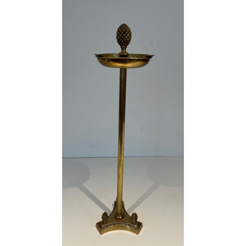 Neoclassical Bronze Standing Ashtray in the Manner of Maison Jansen, France, circa 1940