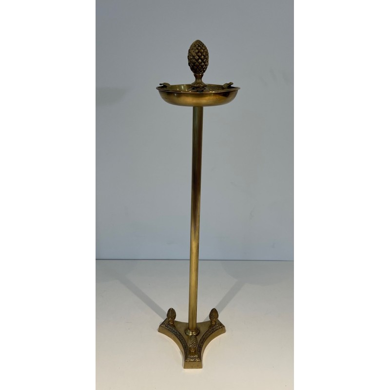 Neoclassical Bronze Standing Ashtray in the Manner of Maison Jansen, France, circa 1940