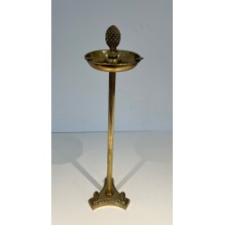 Neoclassical Bronze Standing Ashtray in the Manner of Maison Jansen, France, circa 1940