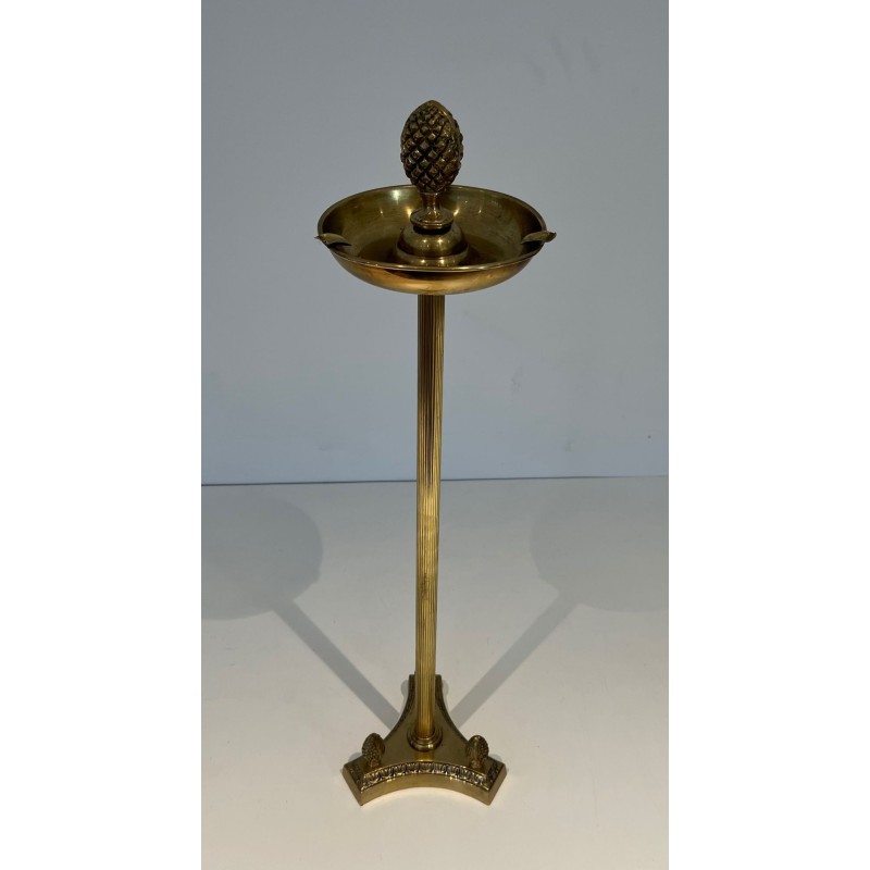 Neoclassical Bronze Standing Ashtray in the Manner of Maison Jansen, France, circa 1940