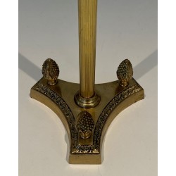 Neoclassical Bronze Standing Ashtray in the Manner of Maison Jansen, France, circa 1940