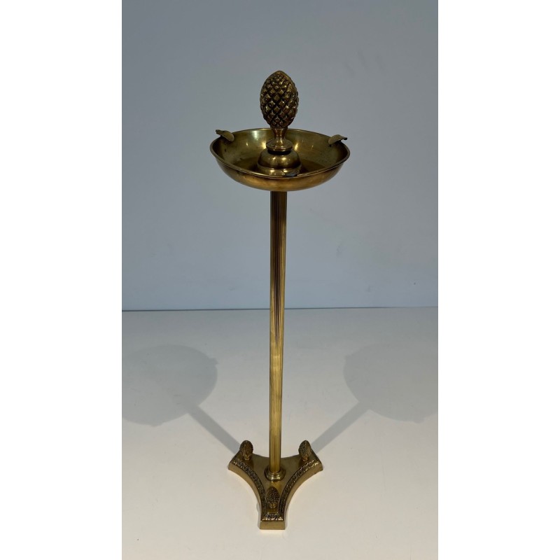 Neoclassical Bronze Standing Ashtray in the Manner of Maison Jansen, France, circa 1940