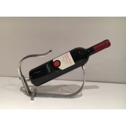 Art Deco Chromed Steel Wine Bottle Cradle, France, circa 1930