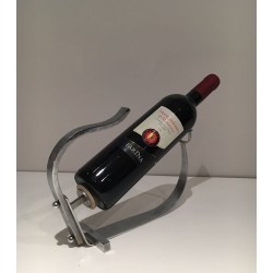 Art Deco Chromed Steel Wine Bottle Cradle, France, circa 1930