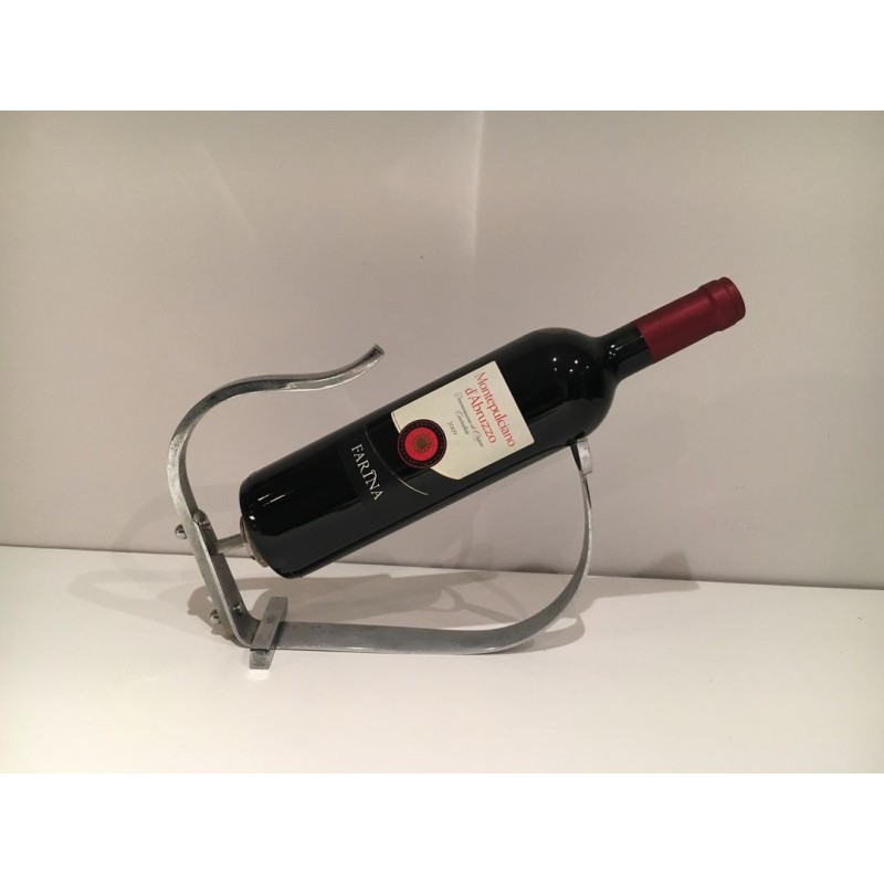 Art Deco Chromed Steel Wine Bottle Cradle, France, circa 1930