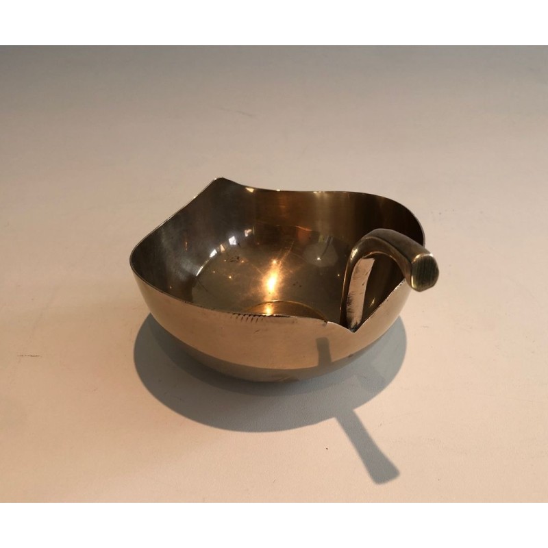 Brass Leaf-Form Vide-Poche, France, circa 1970