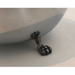 French Pear-Form Silver-Plated Liqueur Cellar with Smoked Glass Service, circa 1970