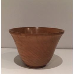 Coupe en Bois. Cachet en Creux. Vers 1970