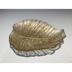 Murano Crystal Oak Leaf Vide-Poche, Italy, circa 1970