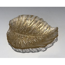 Murano Crystal Oak Leaf Vide-Poche, Italy, circa 1970