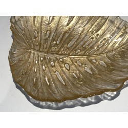 Murano Crystal Oak Leaf Vide-Poche, Italy, circa 1970