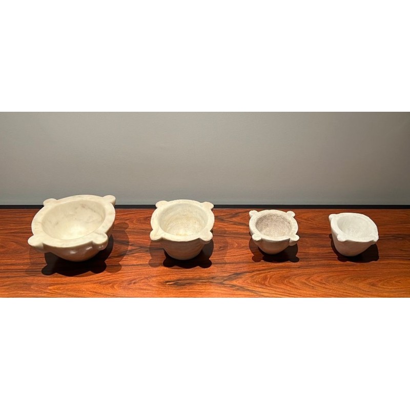 Suite of Four 18th-Century French Marble Mortars