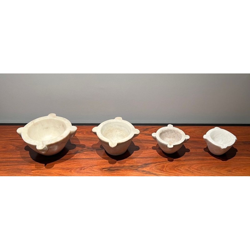Suite of Four 18th-Century French Marble Mortars