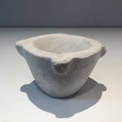 French White Marble Mortar — 18th Century