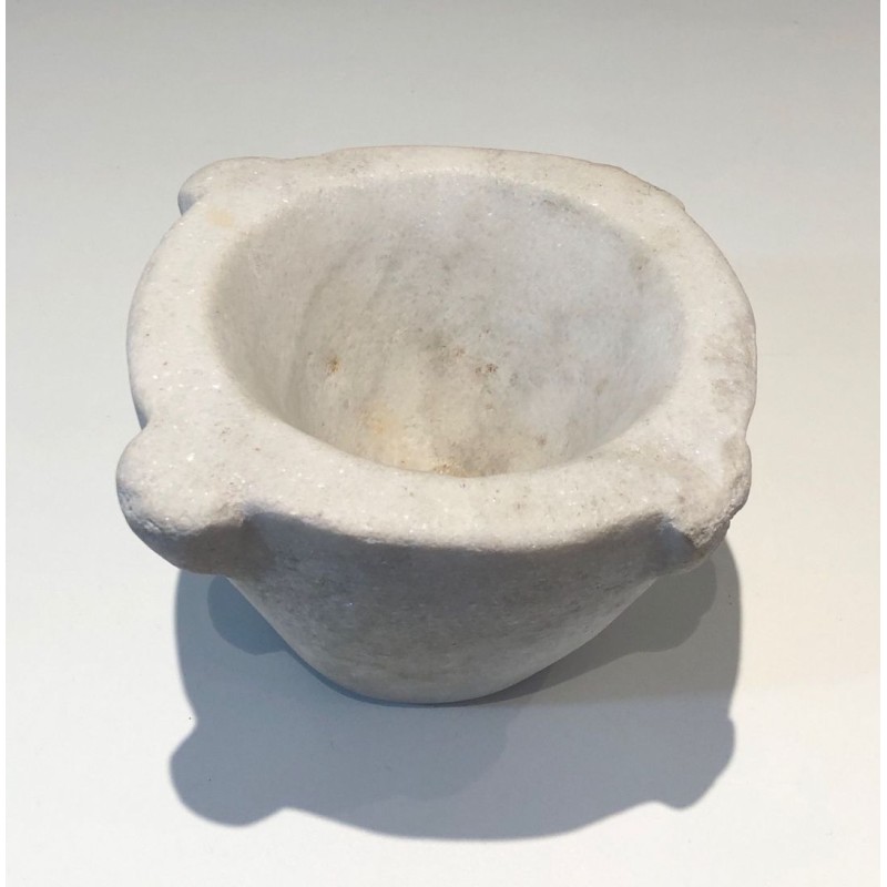 French White Marble Mortar — 18th Century