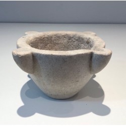 18th-Century French Marble Mortar with Ear Handles