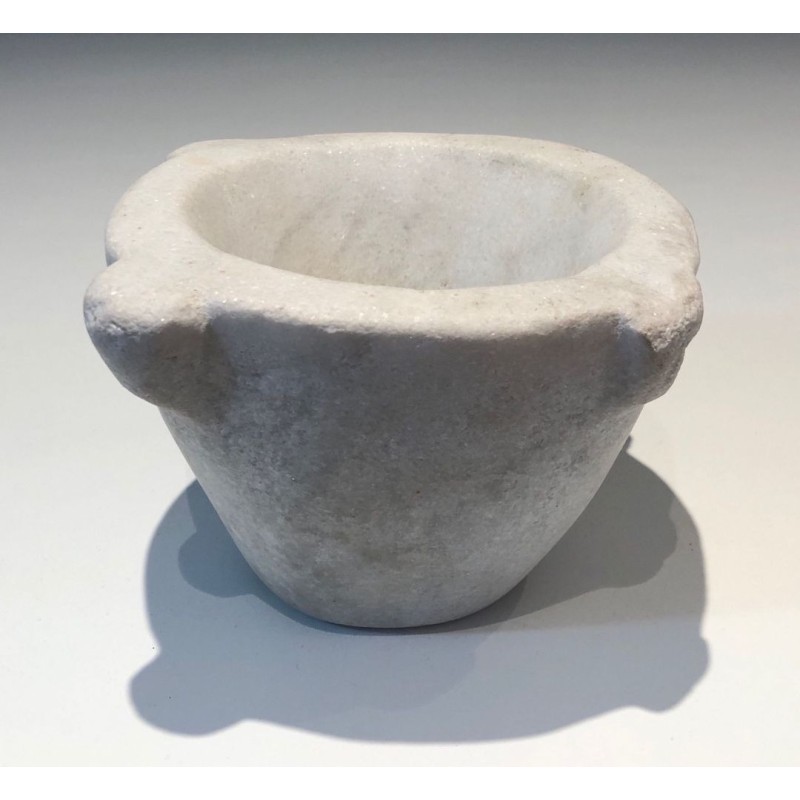 French White Marble Mortar — 18th Century
