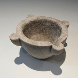 18th-Century French Marble Mortar with Ear Handles