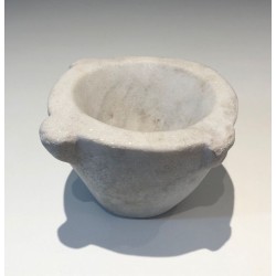 French White Marble Mortar — 18th Century