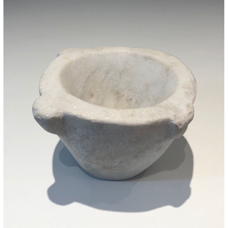 French White Marble Mortar — 18th Century