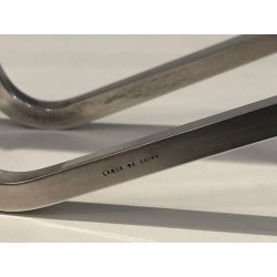 Jacques Adnet & Christofle — Silver-Plated and Chinese Lacquer Wine Bottle Holder, Circa 1950