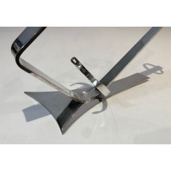 French Art Déco Silver-Plated Inclined Wine Bottle Holder — Circa 1930