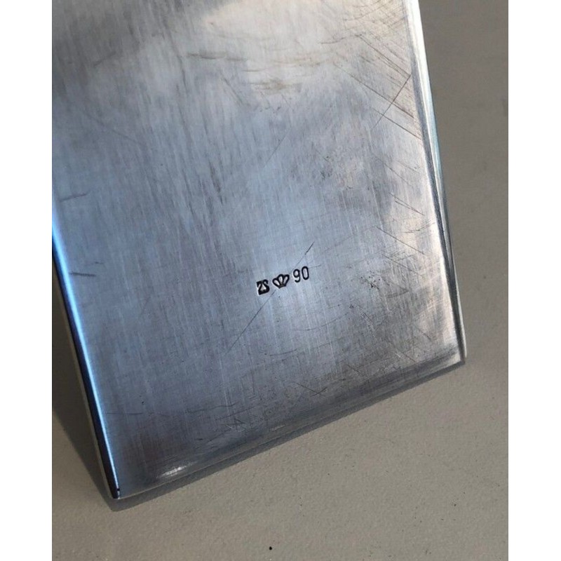 Porte-Bouteille Design en Métal Argenté