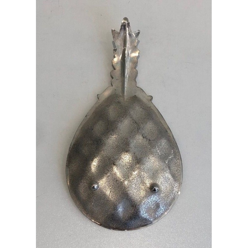 French Silver-Plated Pineapple Vide-Poche — Circa 1970